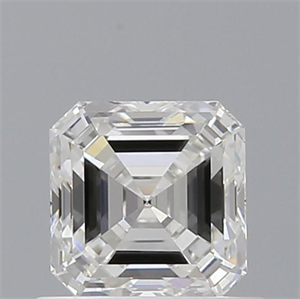 Foto Diamante Natural 0.83 quilates, Asscher , Color G, claridad VVS2 y certificado GIA de