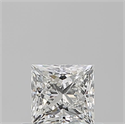 Diamante Natural 0.51 quilates, Princesa , Color F, claridad VS2 y certificado GIA