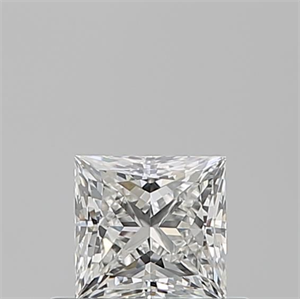 Picture of Natural Diamond 0.51 Carats, Princess with  Cut, F Color, VS2 Clarity and Certified by GIA