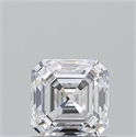 Diamante Natural 1.02 quilates, Asscher , Color E, claridad VVS2 y certificado GIA