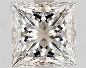 Picture of Natural Diamond 1.64 Carats, Princess with  Cut, J Color, VS1 Clarity and Certified by GIA