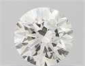 Natural Diamond 0.53 Carats, Round with Excellent Cut, H Color, IF Clarity and Certified by IGI