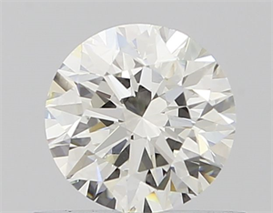 Picture of Natural Diamond 0.53 Carats, Round with Excellent Cut, H Color, IF Clarity and Certified by IGI