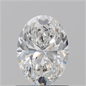 Natural Diamond 1.01 Carats, Oval with  Cut, E Color, SI2 Clarity and Certified by GIA
