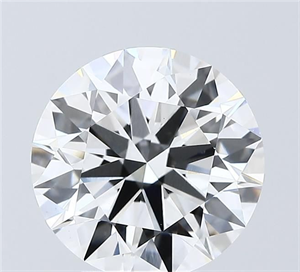 Picture of Lab Grown Diamond 4.04 Carats, Round with Ideal Cut, F Color, VS1 Clarity and Certified by IGI