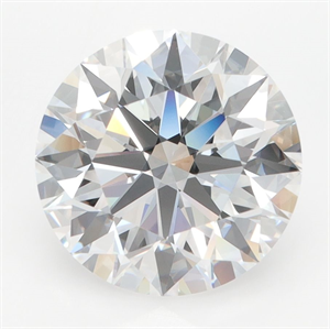 Picture of Lab Grown Diamond 4.00 Carats, Round with Ideal Cut, D Color, VVS1 Clarity and Certified by IGI