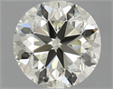 Natural Diamond 0.90 Carats, Round with Very Good Cut, L Color, VVS2 Clarity and Certified by IGI