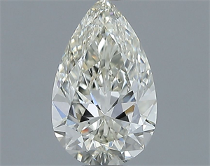 Picture of Natural Diamond 0.53 Carats, Pear with  Cut, I Color, VVS1 Clarity and Certified by IGI