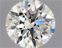 Natural Diamond 0.75 Carats, Round with Excellent Cut, L Color, VVS1 Clarity and Certified by GIA