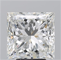 Natural Diamond 5.02 Carats, Princess with  Cut, I Color, VS2 Clarity and Certified by GIA