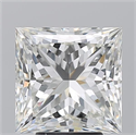 Natural Diamond 5.02 Carats, Princess with  Cut, I Color, VS2 Clarity and Certified by GIA