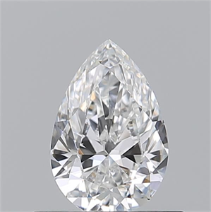 Picture of Natural Diamond 0.53 Carats, Pear with  Cut, E Color, VVS2 Clarity and Certified by GIA