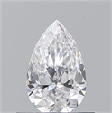 Natural Diamond 0.51 Carats, Pear with  Cut, D Color, VVS1 Clarity and Certified by GIA