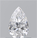 Diamante Natural 0.51 quilates, De pera , Color D, claridad VVS1 y certificado GIA