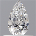 Diamante Natural 0.34 quilates, De pera , Color E, claridad VS2 y certificado GIA