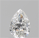 Diamante Natural 0.57 quilates, De pera , Color G, claridad IF y certificado GIA