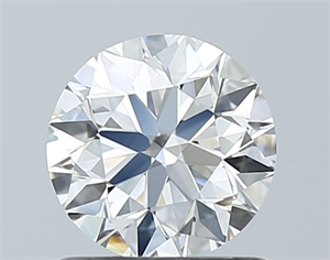 Picture of Natural Diamond 0.90 Carats, Round with Excellent Cut, H Color, VS1 Clarity and Certified by GIA