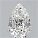 Natural Diamond 0.70 Carats, Pear with  Cut, H Color, VVS2 Clarity and Certified by GIA