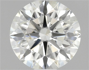 Picture of Natural Diamond 0.72 Carats, Round with Excellent Cut, K Color, SI2 Clarity and Certified by GIA