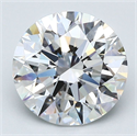 Natural Diamond 3.51 Carats, Round with Excellent Cut, D Color, VS1 Clarity and Certified by GIA
