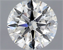 Natural Diamond 0.92 Carats, Round with Excellent Cut, H Color, SI1 Clarity and Certified by GIA