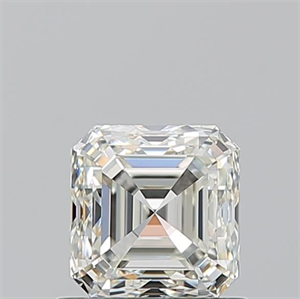 Picture of Natural Diamond 0.90 Carats, Asscher with  Cut, K Color, VVS1 Clarity and Certified by GIA