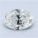 Natural Diamond 1.30 Carats, Oval with  Cut, G Color, VS2 Clarity and Certified by GIA