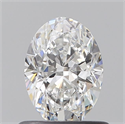 Natural Diamond 0.65 Carats, Oval with  Cut, E Color, VS2 Clarity and Certified by GIA