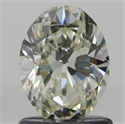 Natural Diamond 1.01 Carats, Oval with  Cut, L Color, VS1 Clarity and Certified by GIA
