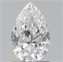 Diamante Natural 0.90 quilates, De pera , Color F, claridad VVS1 y certificado GIA