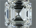 Natural Diamond 1.00 Carats, Asscher with  Cut, H Color, VVS2 Clarity and Certified by IGI