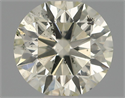 Natural Diamond 0.70 Carats, Round with Excellent Cut, L Color, SI2 Clarity and Certified by IGI