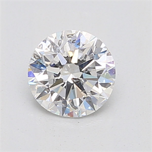 Picture of Natural Diamond 0.70 Carats, Round with Excellent Cut, D Color, SI2 Clarity and Certified by IGI