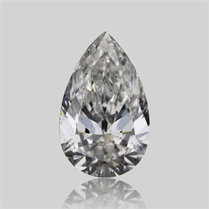 Picture of Natural Diamond 0.43 Carats, Pear with  Cut, F Color, SI2 Clarity and Certified by GIA