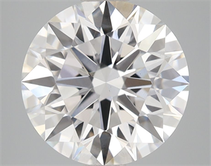 Picture of Lab Grown Diamond 4.06 Carats, Round with Excellent Cut, D Color, VS2 Clarity and Certified by GIA