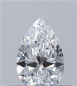 Natural Diamond 0.30 Carats, Pear with  Cut, D Color, VS1 Clarity and Certified by GIA