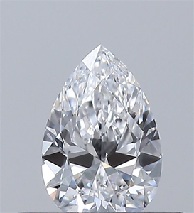 Picture of Natural Diamond 0.30 Carats, Pear with  Cut, D Color, VS1 Clarity and Certified by GIA