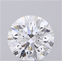 Lab Grown Diamond 3.51 Carats, Round with Excellent Cut, F Color, VVS1 Clarity and Certified by IGI