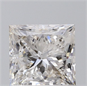 Natural Diamond 1.02 Carats, Princess with  Cut, G Color, SI2 Clarity and Certified by GIA