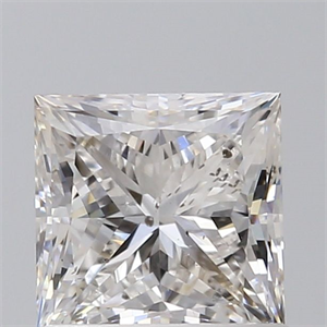 Picture of Natural Diamond 1.02 Carats, Princess with  Cut, G Color, SI2 Clarity and Certified by GIA