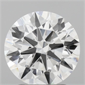 Lab Grown Diamond 2.11 Carats, Round with Ideal Cut, E Color, VVS2 Clarity and Certified by IGI