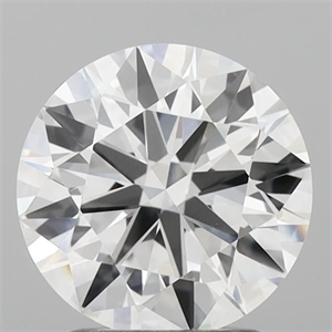Picture of Lab Grown Diamond 2.11 Carats, Round with Ideal Cut, E Color, VVS2 Clarity and Certified by IGI