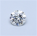 Diamante Natural 0.40 quilates, Redondo , Color I, claridad SI2 y certificado GIA