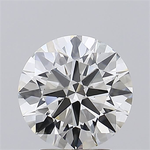 Picture of Lab Grown Diamond 2.65 Carats, Round with Ideal Cut, H Color, VS1 Clarity and Certified by IGI