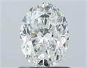 Diamante Natural 0.90 quilates, Ovalado , Color G, claridad SI1 y certificado GIA