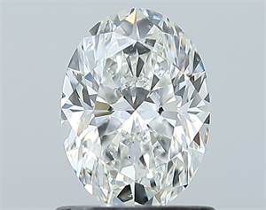 Foto Diamante Natural 0.90 quilates, Ovalado , Color G, claridad SI1 y certificado GIA de