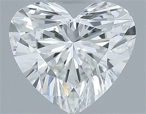 Picture of Natural Diamond 0.42 Carats, Heart with  Cut, D Color, VVS1 Clarity and Certified by GIA