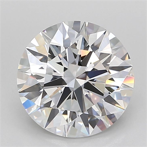 Picture of Lab Grown Diamond 5.50 Carats, Round with Ideal Cut, D Color, IF Clarity and Certified by IGI