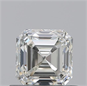 Natural Diamond 0.71 Carats, Asscher with  Cut, J Color, VVS1 Clarity and Certified by GIA