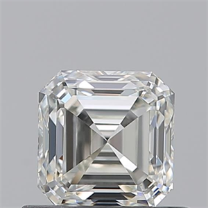 Picture of Natural Diamond 0.71 Carats, Asscher with  Cut, J Color, VVS1 Clarity and Certified by GIA
